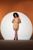 Kraz Nude Gold Mini Skirt